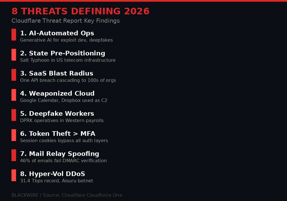 Eight key threats from Cloudflare's 2026 report