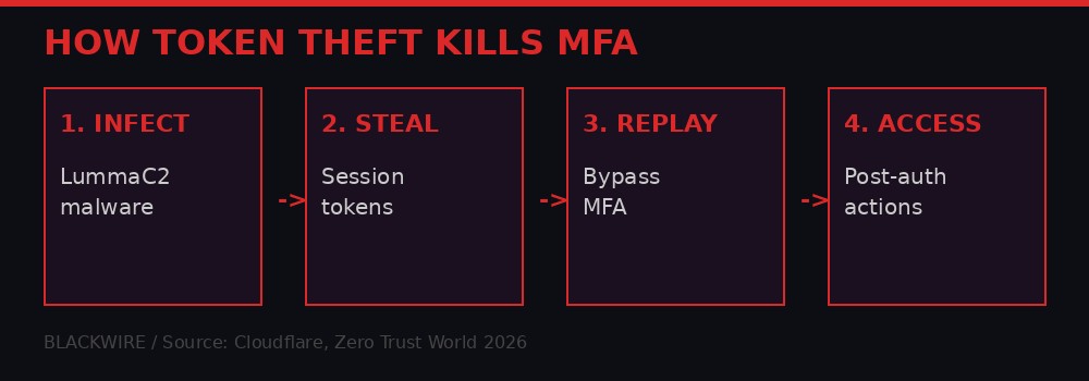 How session token theft bypasses MFA