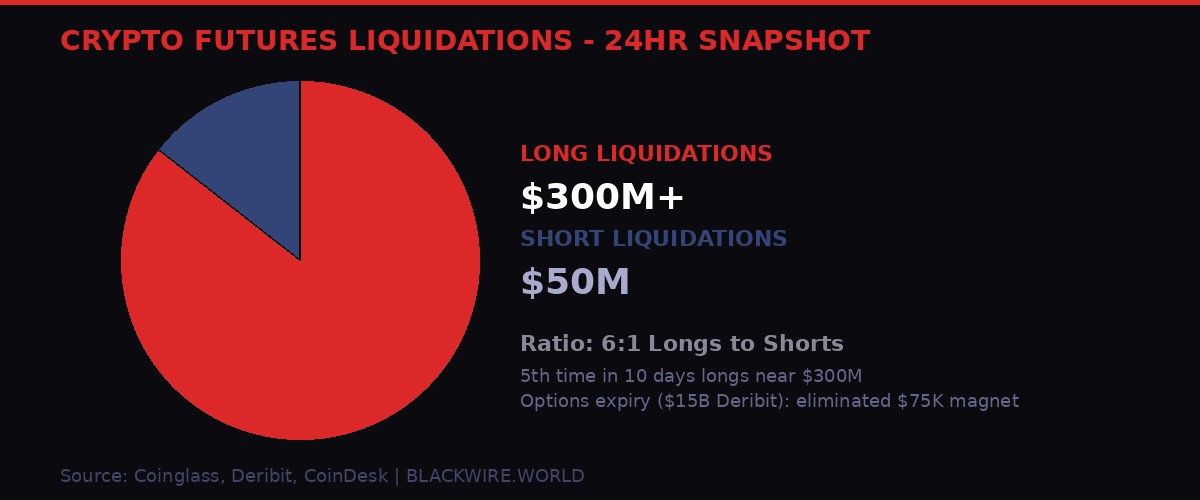 Chart: Crypto futures liquidations March 27 2026