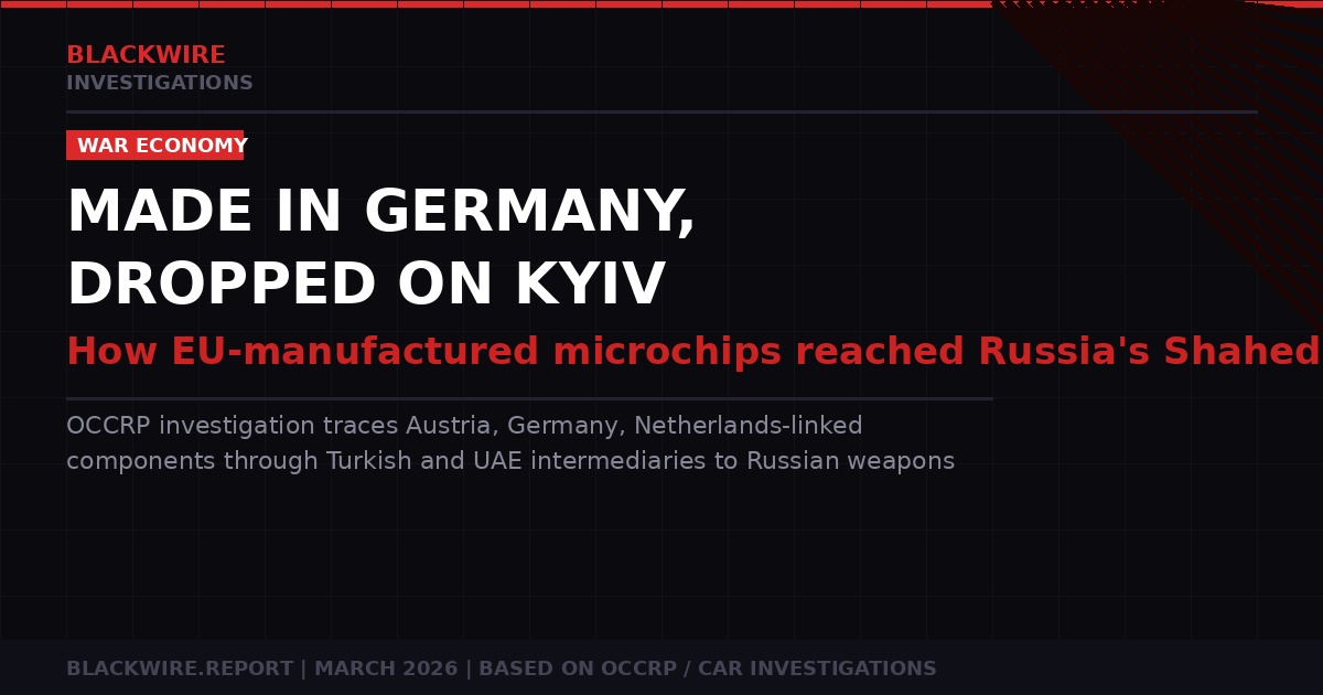 Made in Europe, Dropped on Kyiv - BLACKWIRE Investigation