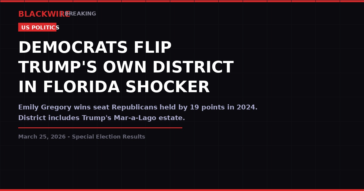 Democrats Flip Florida HD-88 - Trump's Home District