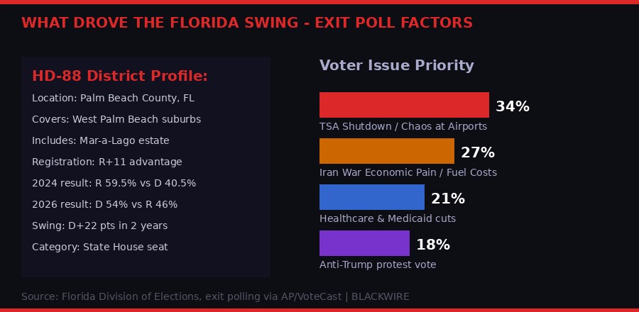 What Drove Florida HD-88 Voters - Issue Priority Breakdown