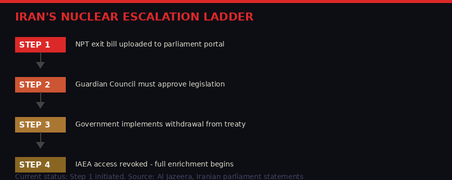 Iran nuclear escalation ladder