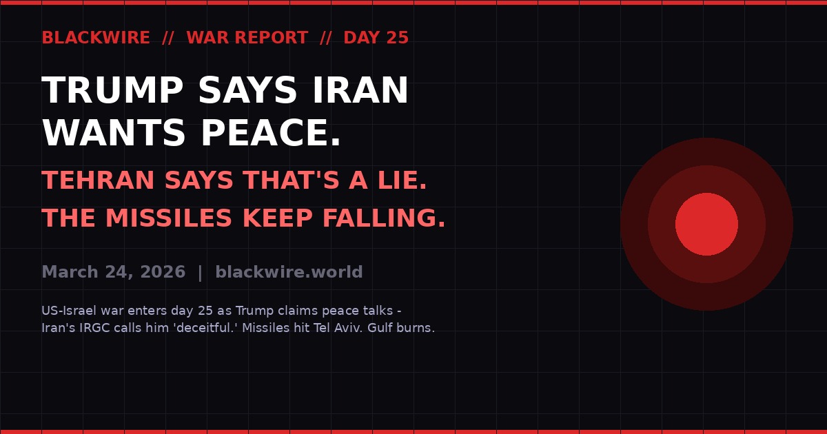 Iran War Day 25 - BLACKWIRE Report