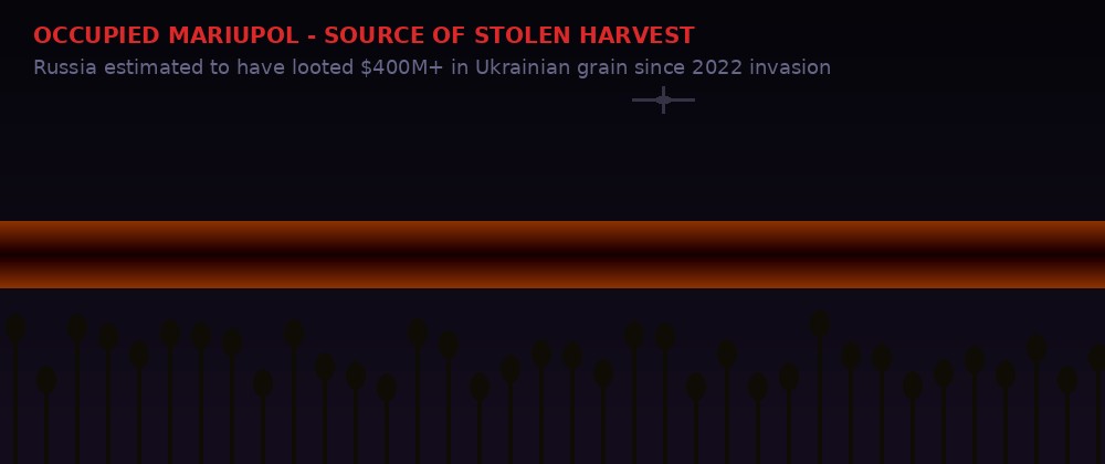 Occupied Mariupol, source of stolen Ukrainian wheat amid the Russia-Ukraine war