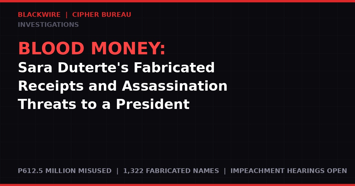 Sara Duterte Impeachment Investigation BLACKWIRE