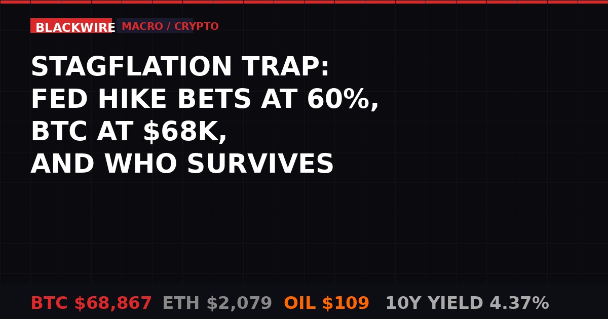 Stagflation trap market conditions March 2026