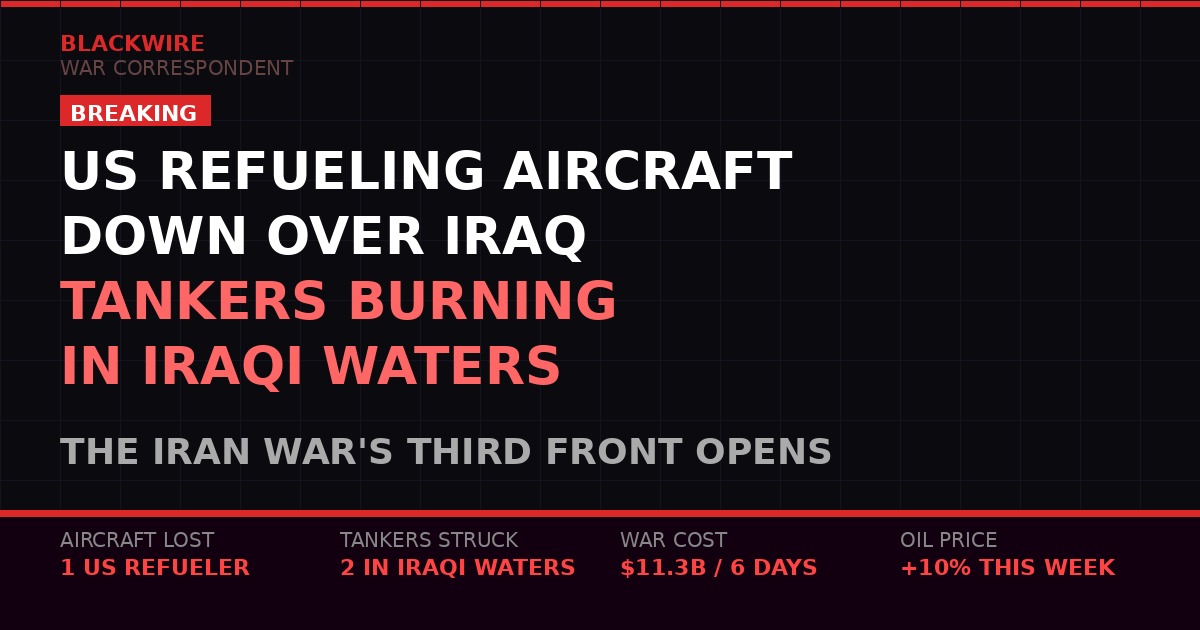 US Aircraft Down Iraq - Iran War Third Front