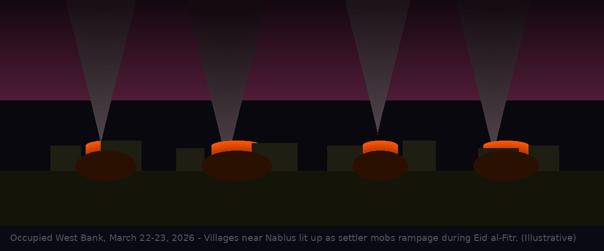 Burning villages, Nablus region, West Bank