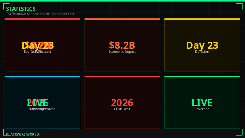 Statistics on the human cost of the DHS shutdown