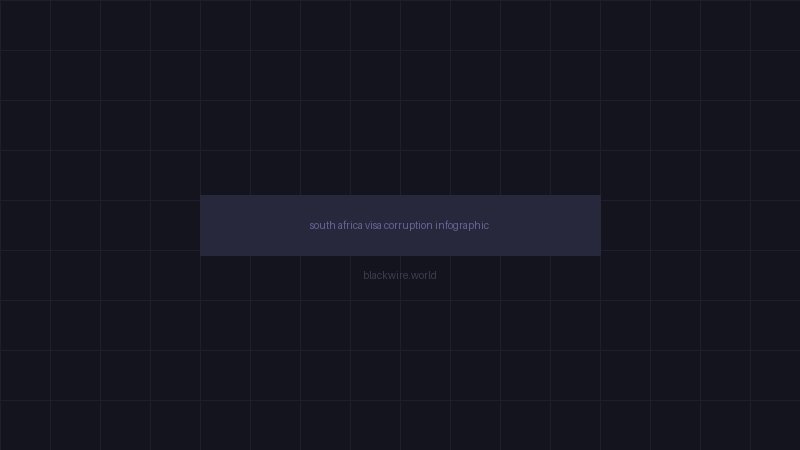 South Africa visa corruption infographic